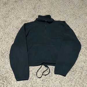 Woman’s Black Half-Zip Sweater